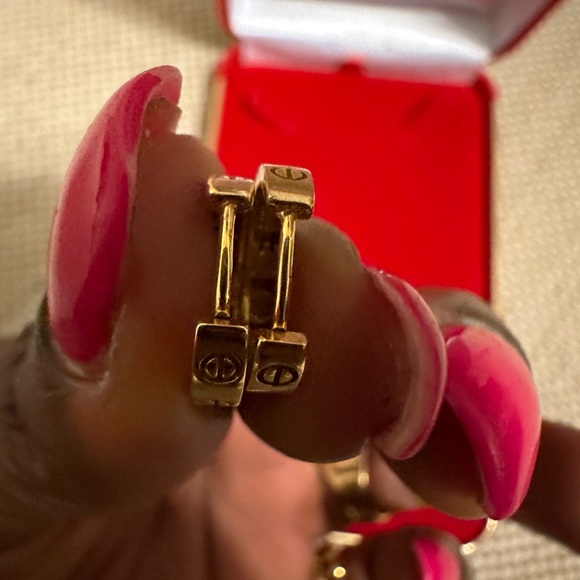 21kk solid gold hoops - Picture 5 of 6